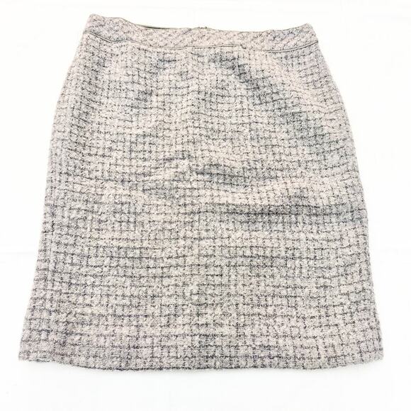 J. Crew No. 2 Pencil Gray Wool Woven Pencil Skirt Tweed Size 12 - Picture 1 of 5